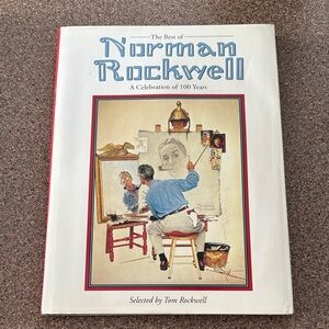 Norman Rockwell Coffee Table Book - Red and White Cover